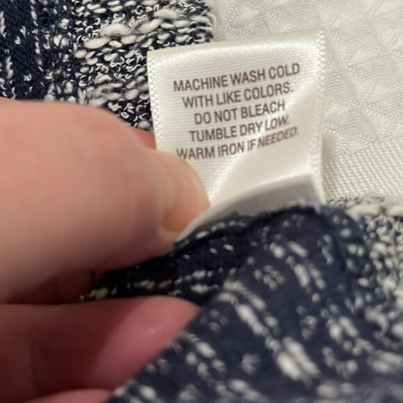 Sunday Cowl Neck Poncho Top Knit Pullover Oversized Small Beachy Cape Layer Blue - Picture 9 of 11